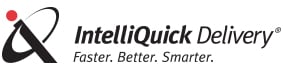 intelliquick logo, intelliquick delivery services, delivery service, delivery company, courier service, courier company